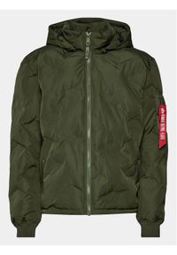 Alpha Industries Kurtka przejściowa Logo 108107 Zielony Regular Fit. Kolor: zielony. Materiał: syntetyk