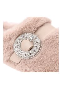 Różowe Kapcie Macarena Domowe Obuwie Damskie. Okazja: do domu. Zapięcie: klamry. Kolor: różowy. Styl: elegancki #5