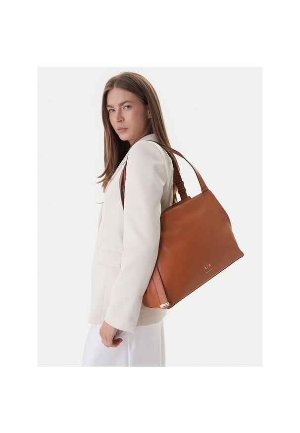 Torebka Armani Exchange. Kolor: brązowy