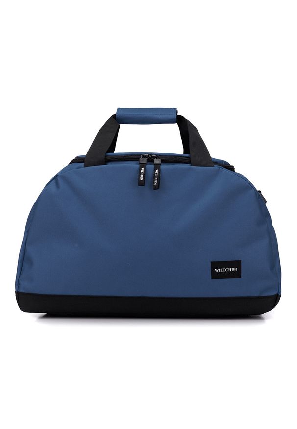 Wittchen - Torba podróżna basic mała. Kolor: niebieski. Materiał: poliester. Styl: sportowy, casual