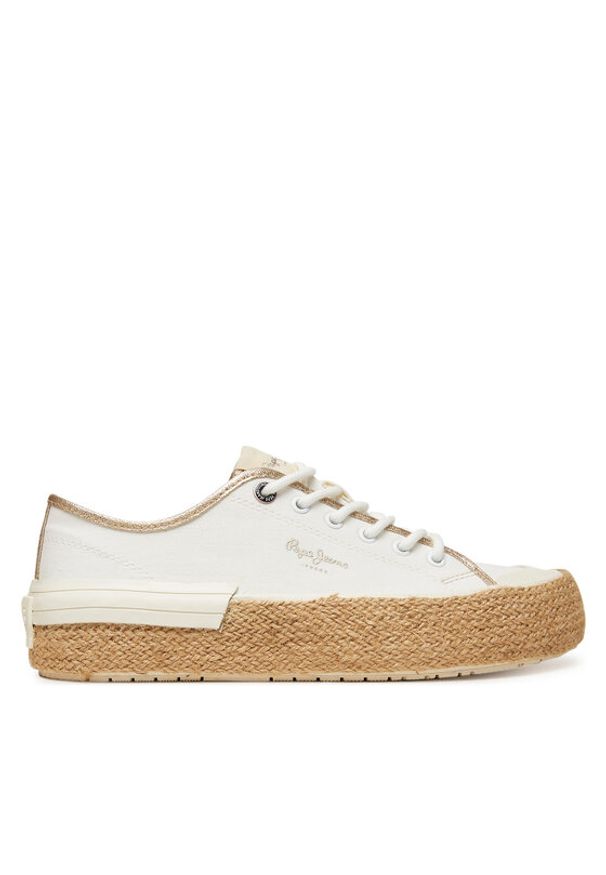 Pepe Jeans Espadryle Samoi Mix PLS31595 Biały. Kolor: biały. Materiał: materiał