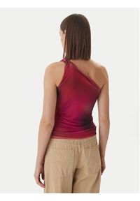 Desigual Bluzka Bratislava 26SWTK31 Czerwony Slim Fit. Kolor: czerwony. Materiał: syntetyk #5