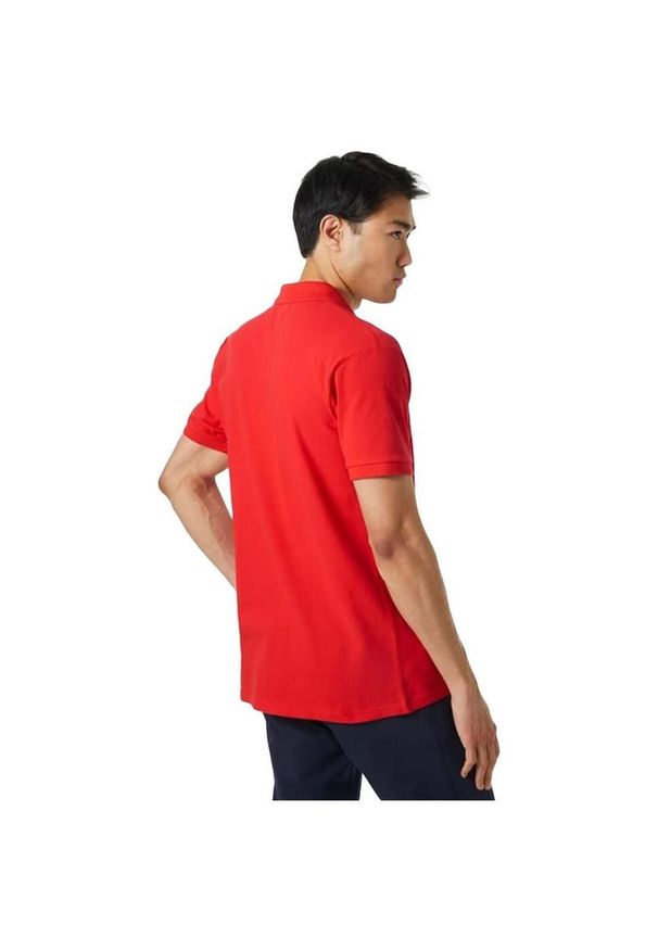 Polo Helly Hansen Malcesine. Typ kołnierza: polo. Kolor: czerwony. Materiał: bawełna