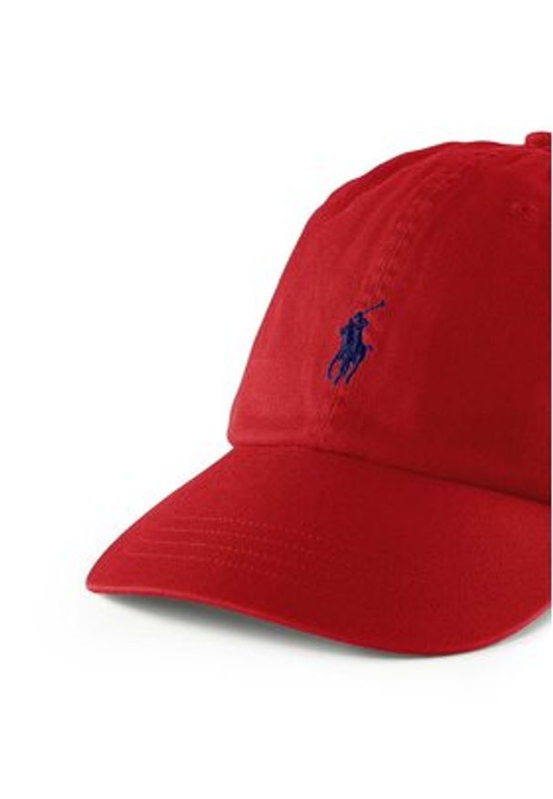 Polo Ralph Lauren Czapka z daszkiem 211912843022 Czerwony. Kolor: czerwony. Materiał: bawełna, materiał