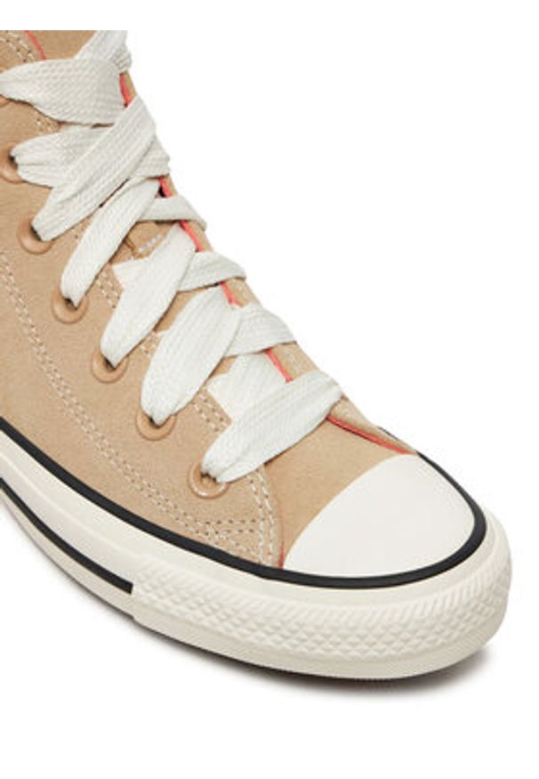 Converse Trampki Chuck Taylor All Star Suede Hi A10416C Brązowy. Kolor: brązowy. Materiał: zamsz, skóra
