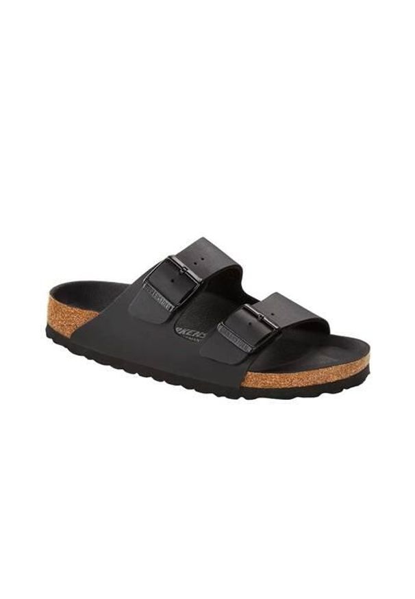 Klapki męskie Birkenstock Arizona BS. Zapięcie: bez zapięcia. Kolor: czarny. Materiał: materiał, syntetyk. Szerokość cholewki: normalna. Sport: turystyka piesza