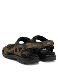 ecco - ECCO Sandały 06956455894 Khaki. Kolor: brązowy. Materiał: nubuk, skóra #3