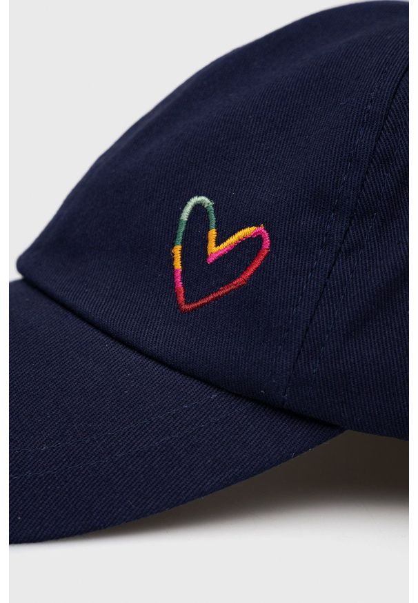 Paul Smith - Czapka. Kolor: niebieski. Materiał: bawełna
