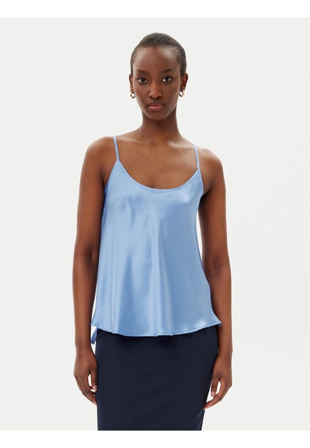 MAX&Co. Top Betel 2516161014200 Niebieski Regular Fit. Kolor: niebieski. Materiał: jedwab