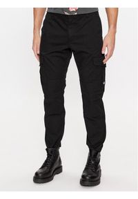 Tommy Jeans Spodnie materiałowe Ethan DM0DM17898 Czarny Relaxed Fit. Kolor: czarny. Materiał: bawełna