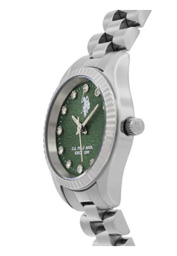 U.S. Polo Assn. Zegarek Grace USP8497GR Srebrny. Kolor: srebrny