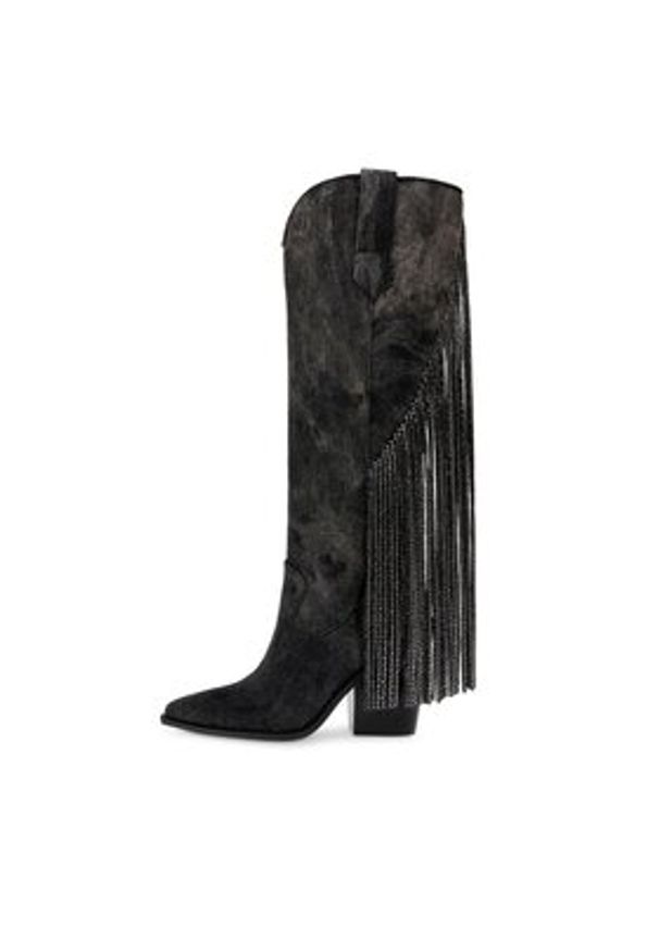 Steve Madden Kowbojki Bravados Boot SM11002945-04004-024 Czarny. Kolor: czarny. Materiał: materiał