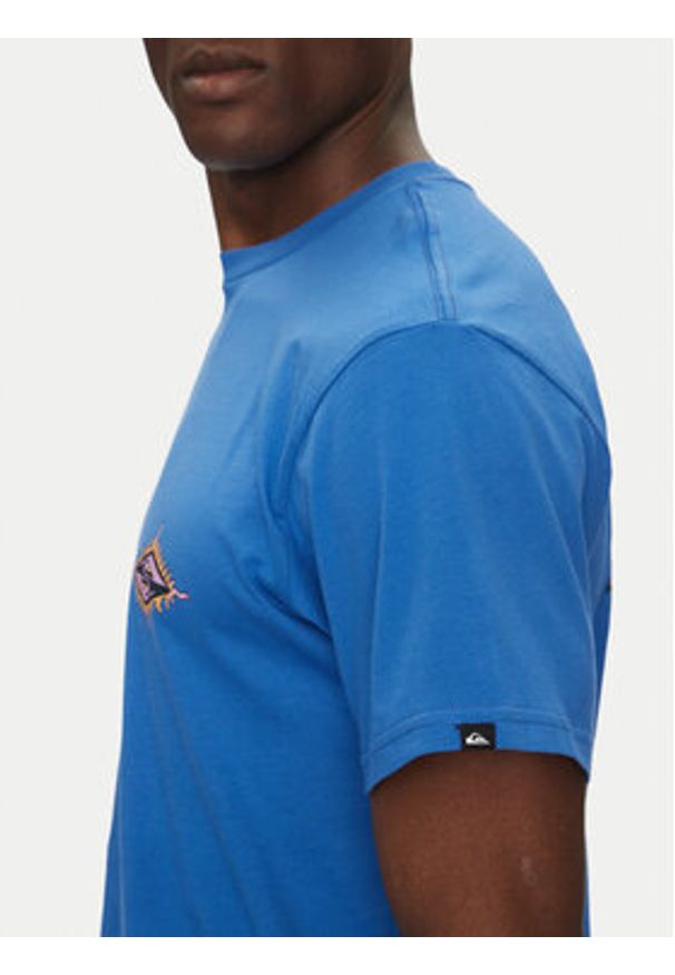 Quiksilver T-Shirt EQYZT08046 Niebieski Regular Fit. Kolor: niebieski. Materiał: bawełna