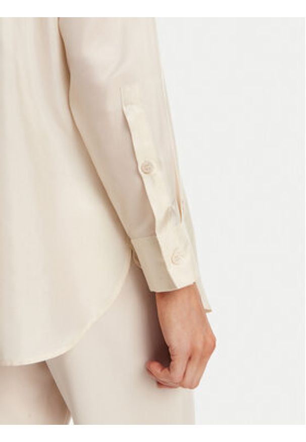 Marella Koszula Alec 2513111015 Écru Regular Fit. Materiał: jedwab