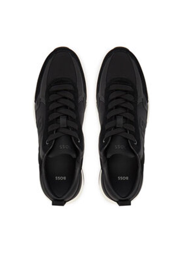 BOSS Sneakersy Icon 50548358 Czarny. Kolor: czarny. Materiał: skóra