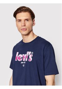 Levi's® T-Shirt 16143-0623 Granatowy Regular Fit. Kolor: niebieski. Materiał: bawełna #4