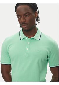 Lindbergh Polo 30-404010 Zielony Relaxed Fit. Typ kołnierza: polo. Kolor: zielony. Materiał: bawełna #4