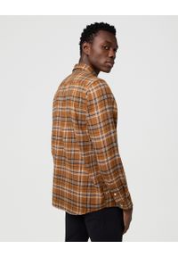 Wrangler - MESKA KOSZULA WRANGLER 1 PKT SHIRT BROWN BLACK 112371404 #4