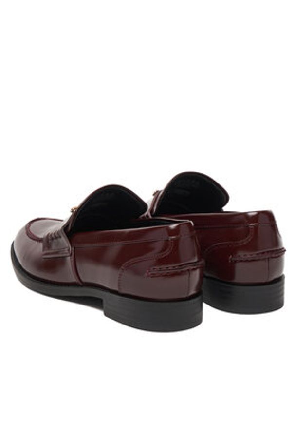 Guess Loafersy FLPBVL ELE14 Bordowy. Kolor: czerwony. Materiał: skóra