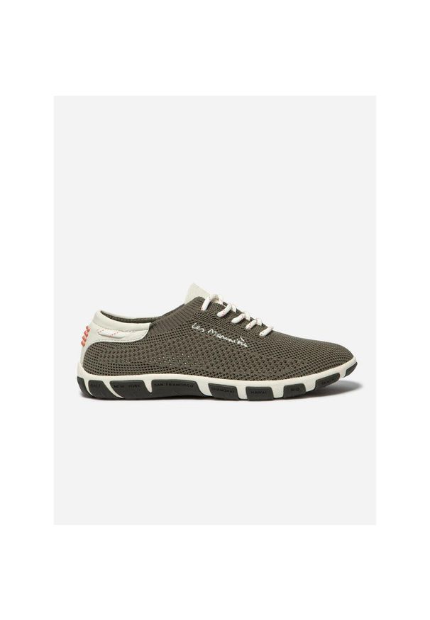 Niskie buty damskie TBS Jazaria. Kolor: zielony. Materiał: skóra. Sport: turystyka piesza