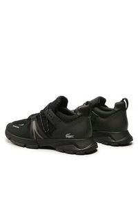Lacoste Sneakersy L003 0722 1 Sma 7-43SMA006402H Czarny. Kolor: czarny. Materiał: materiał #3