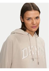 DKNY Sport Bluza DP4T9811 Écru Regular Fit. Materiał: syntetyk. Styl: sportowy