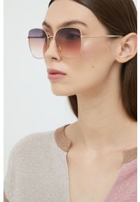ISABEL MARANT - Isabel Marant okulary przeciwsłoneczne damskie kolor pomarańczowy. Kolor: pomarańczowy #1