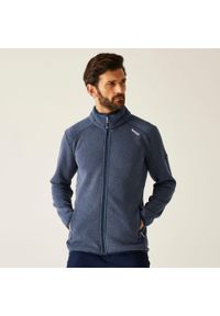 Regatta - Polar męski rozsuwany Torrens. Kolor: niebieski. Materiał: polar. Sport: turystyka piesza #1