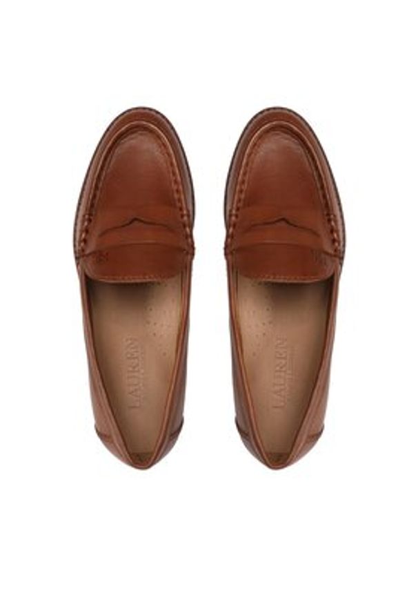 Lauren Ralph Lauren - LAUREN RALPH LAUREN Mokasyny Wynnie 802875318002 Brązowy. Kolor: brązowy. Materiał: skóra