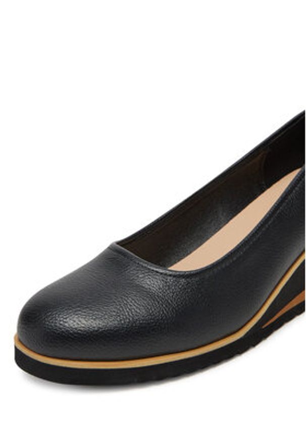 Clara Barson Półbuty WYL3396-5 Czarny. Kolor: czarny. Materiał: materiał