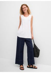 bonprix - Długi top. Kolor: biały. Długość: długie. Styl: elegancki #2
