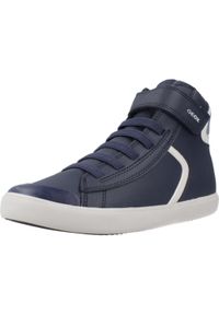 Tenisówki Geox Model J Gisli Kolor Niebieski. Kolor: niebieski. Materiał: syntetyk, tkanina. Sport: turystyka piesza
