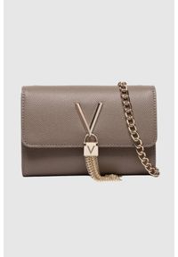 Valentino by Mario Valentino - VALENTINO Mała brązowa kopertówka Divina Pochette. Kolor: brązowy