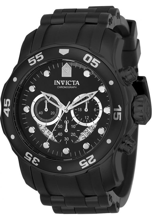 Zegarek Invicta Zegarek Męski Invicta Pro Diver SCUBA 21930 Quartz Black Dial Black Silicone