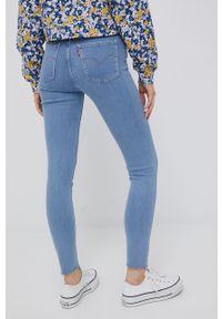Levi's® - Levi's jeansy 721 damskie high waist. Okazja: na spotkanie biznesowe. Stan: podwyższony. Kolor: niebieski. Styl: biznesowy