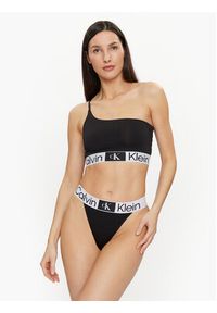 Calvin Klein Underwear Stringi 000QF7721E Czarny. Kolor: czarny. Materiał: bawełna #4