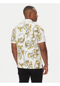 Versace Jeans Couture Polo 78GAG6S0 Biały Regular Fit. Typ kołnierza: polo. Kolor: biały. Materiał: bawełna #5