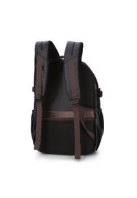 Wittchen - Męski plecak na laptopa 15,6’’ z lamówką z ekoskóry czarno-brązowy. Kolor: czarny, brązowy, wielokolorowy. Materiał: poliester. Styl: biznesowy, elegancki #7