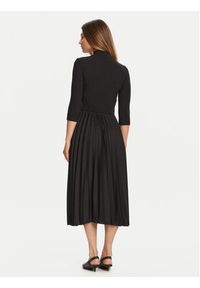 TOMMY HILFIGER - Tommy Hilfiger Sukienka codzienna WW0WW46138 Czarny Slim Fit. Okazja: na co dzień. Kolor: czarny. Materiał: syntetyk, wiskoza. Typ sukienki: proste. Styl: casual #2