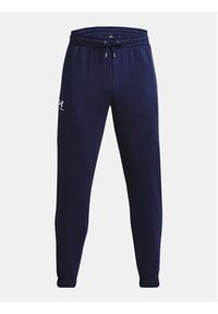 Under Armour Spodnie dresowe UA Essential Fleece Jogger 1373882 Granatowy Regular Fit. Kolor: niebieski. Materiał: bawełna, dresówka #5