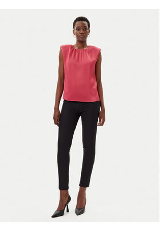 Marciano Guess Bluzka 5GGH39 7079A Różowy Regular Fit. Kolor: różowy. Materiał: syntetyk