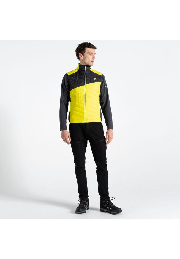 DARE 2B - Kamizelka turystyczna męska Touring. Kolor: żółty. Materiał: puch. Długość: długie. Sport: turystyka piesza