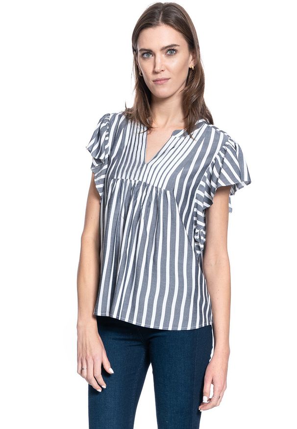 Mustang - BLUZKA DAMSKA MUSTANG Enza Stripe Blouse 1009468 11696