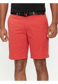 Calvin Klein Szorty materiałowe Modern Twill K10K111788 Czerwony Slim Fit. Kolor: czerwony. Materiał: bawełna #1