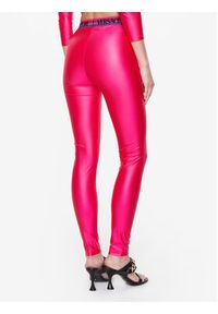 Versace Jeans Couture Legginsy 74HAC101 Różowy Slim Fit. Kolor: różowy. Materiał: syntetyk #2