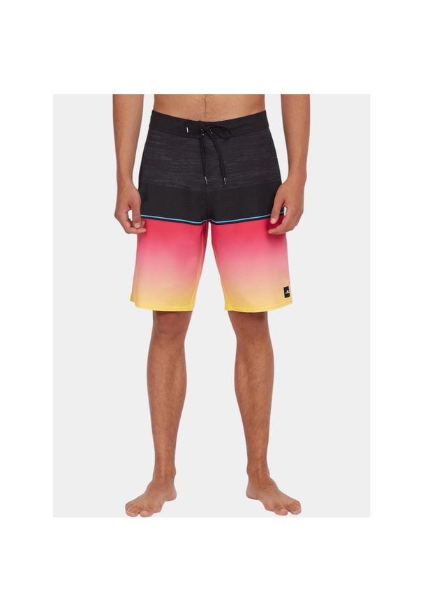 Boardshorty męskie O'Neill Hyperfreak Heat Block 21". Kolor: żółty, różowy, czarny, wielokolorowy. Sezon: lato. Styl: elegancki, sportowy