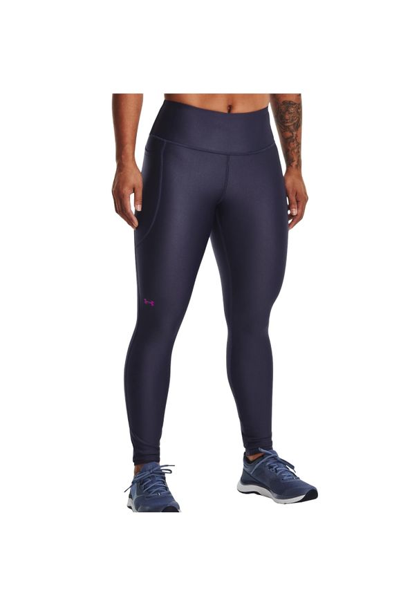 Spodnie treningowe damskie Under Armour Heatgear Noslip. Kolor: fioletowy