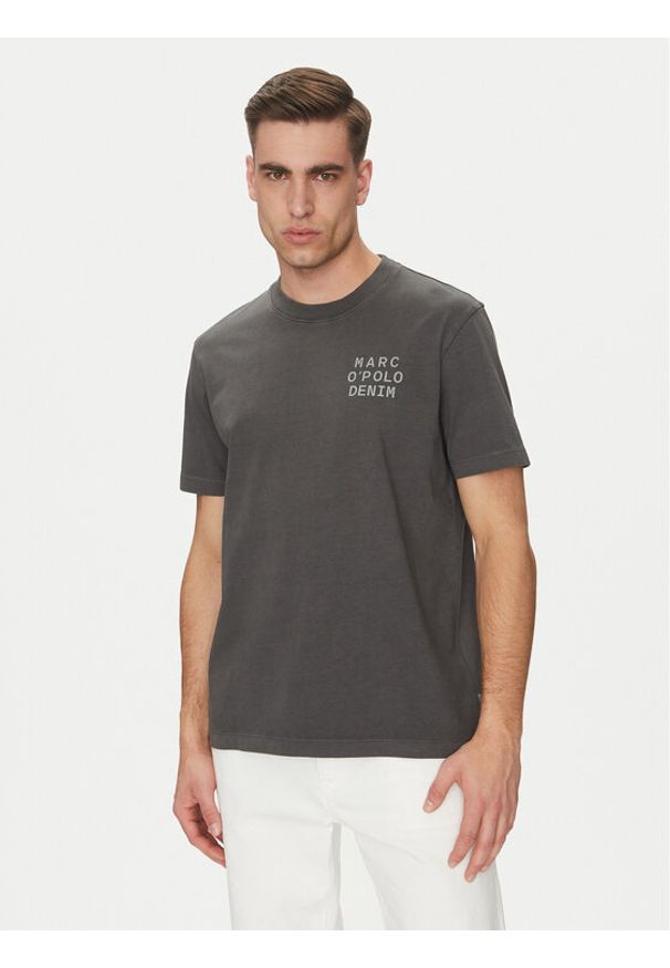 Marc O'Polo Denim T-Shirt 500 0006 040 Szary Relaxed Fit. Typ kołnierza: polo. Kolor: szary. Materiał: bawełna