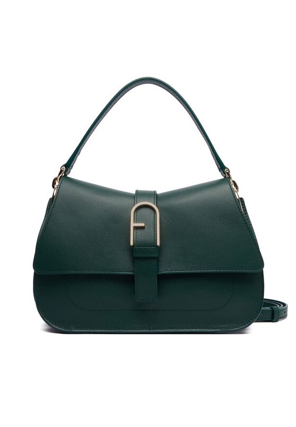 Furla Torebka Flow WB00996 BX2045 BG 4282S 1007 Zielony. Kolor: zielony. Materiał: skórzane