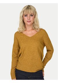 only - ONLY Sweter Rica 15224360 Pomarańczowy Regular Fit. Kolor: pomarańczowy. Materiał: syntetyk #6